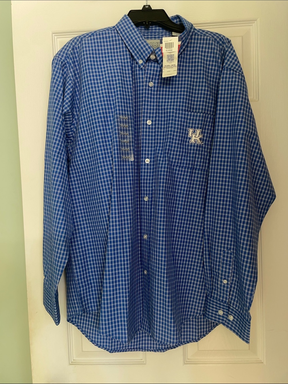 University of Kentucky Blue Check Button-Down Shirt